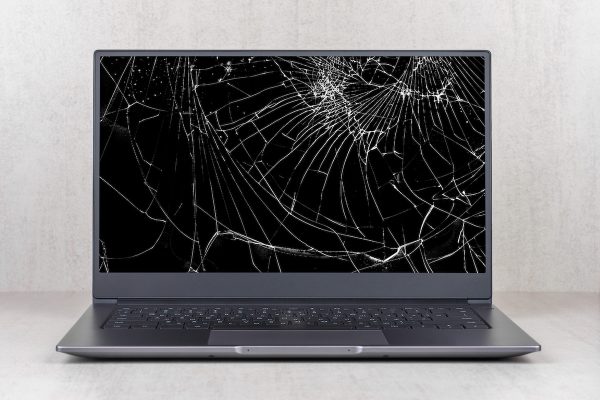 Laptop with broken screen